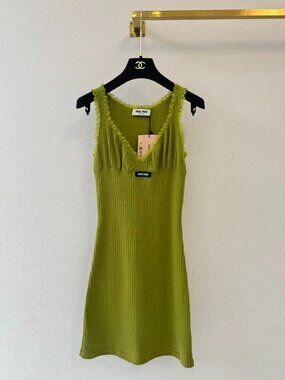 Miu Miu | Dresses | Miu Miu Emerald Green Dress | Poshmark